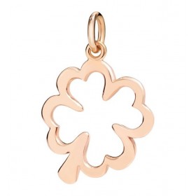 Charm Dodo Quadrifoglio Silhouette Oro Rosa DMQDT/9