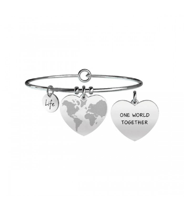 Bracciale Donna Kidult Love Mondo a Cuore 731089 Bracciale Donna Kidult Love Mondo a Cuore 731089