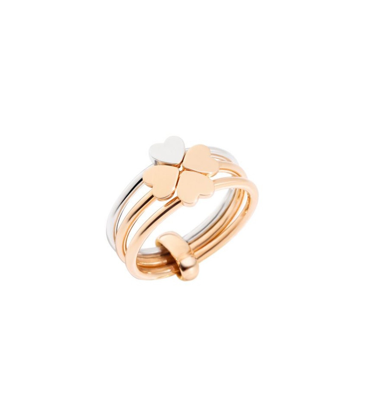 Anello Dodo Lucky in Love Argento e Oro Rosa AD12C 9 A MiRaggi