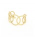 Bracciale Unoaerre Bronzo Giallo Rigido Cerchi EXB4550