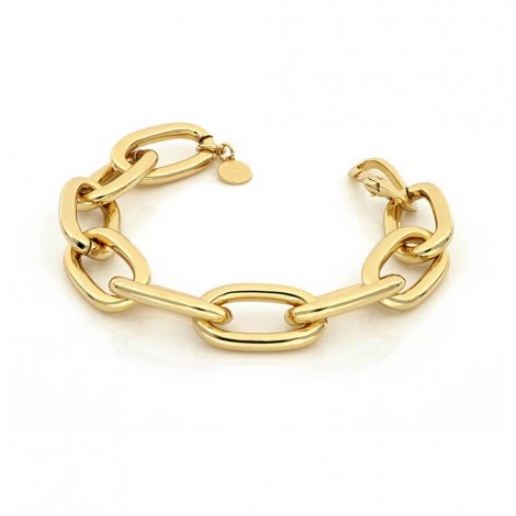 Bracciale Unoaerre Bronzo Giallo Catena Ovali EXB4674