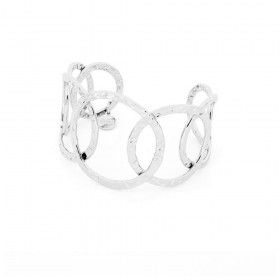 Bracciale Unoaerre Bronzo Bianco Rigido Cerchi EXB4550