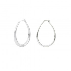 Orecchini Unoaerre Bronzo Bianco Cerchi Ovali EXO42399