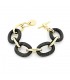 Bracciale Unoaerre Bronzo Giallo Nero EXB46150