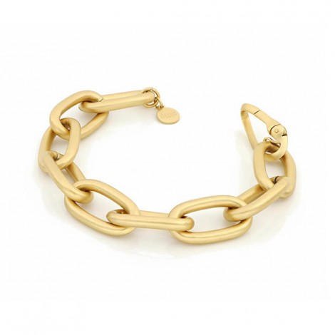 Bracciale Unoaerre Bronzo Dorato Satin Ovali EXB4674