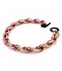 Collana Girocollo Unoaerre Bronzo Rosato Chiusura Nera EXH5005