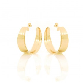 Orecchini Unoaerre Bronzo Dorato Cerchi Lucidi EXO4258