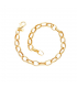 Bracciale Raggi Catena Forzatina in Oro Giallo 9kt