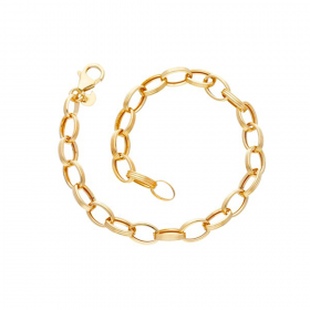 Bracciale Raggi Catena Forzatina in Oro Giallo 9kt