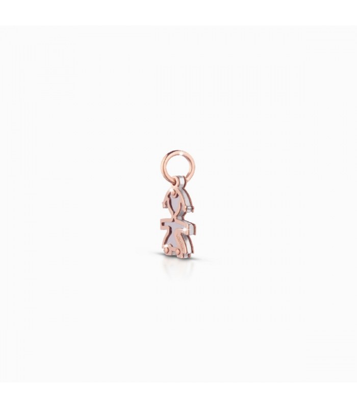 Le Bebé Lock Your Love Charm Bimba Oro Rosa 9 KT LBB162 Le Bebé Lock Your Love Charm Bimba Oro Rosa 9 KT LBB162