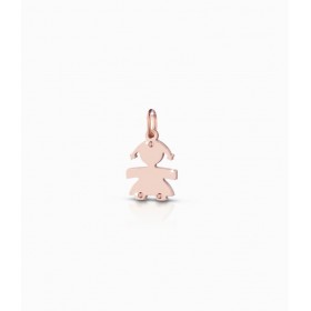 Le Bebé Lock Your Love Charm Bimba Oro Rosa 9 KT LBB162