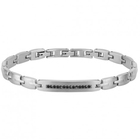 Bracciale Uomo Morellato Motown Zirconi Neri SALS48