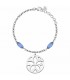 Bracciale Donna Morellato Fiore Pietre Azzurre SATE04