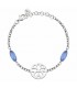 Bracciale Donna Morellato Fiore Piccolo Pietre Azzurre SATE05