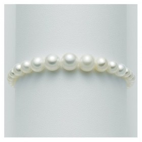 Bracciale Donna Miluna Filo Di Perle Bianche Scalare 4-9 PBR1084