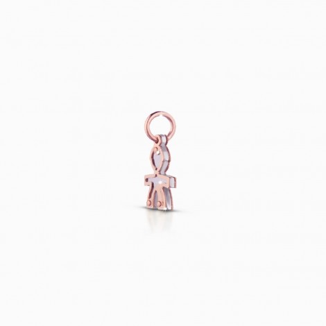 Le Bebé Lock Your Love Charm Bimbo Oro Rosa 9 KT LBB161