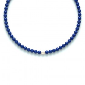Girocollo Donna Miluna Lapislazzuli Blu e Perla PCL4780