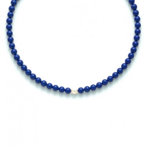 Girocollo Donna Miluna Lapislazzuli Blu e Perla PCL4780