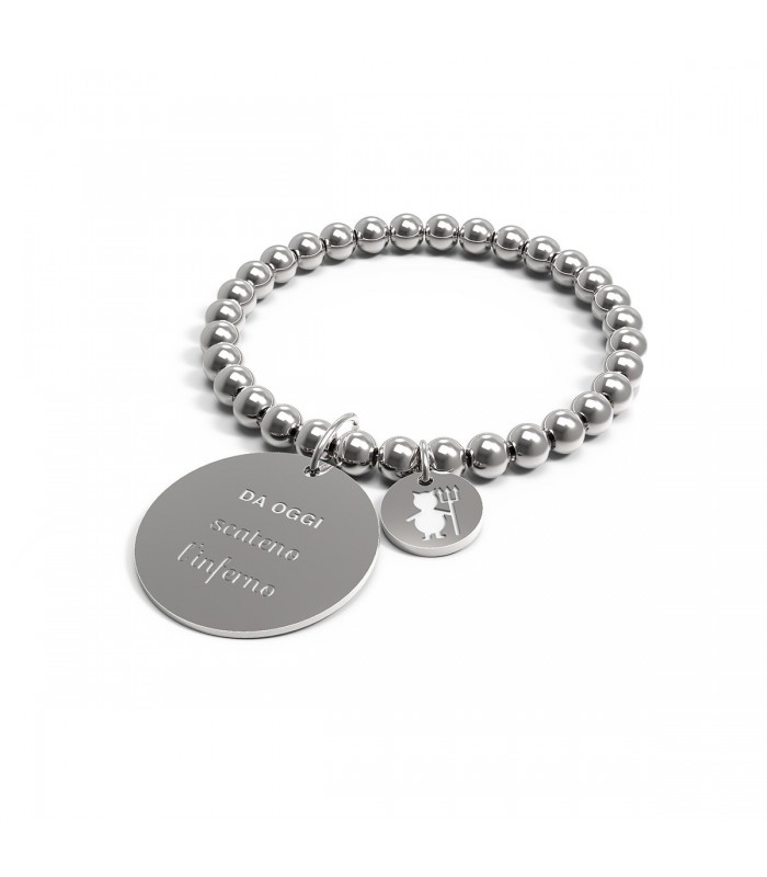 Bracciale Donna 10 Buoni Propositi "Da oggi scateno l'inferno" B4526 Bracciale Donna 10 Buoni Propositi "Da oggi scateno l'inferno" B4526