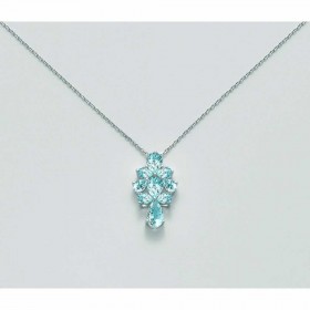 Girocollo Donna Miluna Gemma Del Cielo Topazio Oro Bianco 18 kt CLD3998X