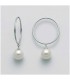 Orecchini Donna Miluna A Cerchio In Oro Bianco Con Perle PER2392