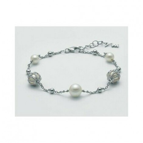 Bracciale Donna Miluna Giochi Di Perle Argento 925 PBR3055