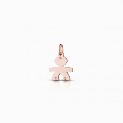 Le Bebé Lock Your Love Charm Bimbo Oro Rosa 9 KT LBB161