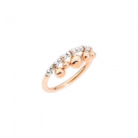 Anello Dodo Bollicine Oro Rosa 9kt e Argento DAC0002BOLLI000