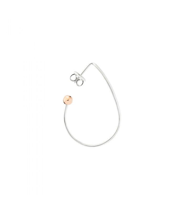 Monorecchino Dodo Ovale in Argento e Oro Rosa DOHGOV/9/A/PFL Monorecchino Dodo Ovale in Argento e Oro Rosa DOHGOV/9/A/PFL