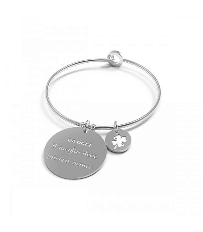 Bracciale rigido Donna 10 Buoni Propositi "Da oggi il meglio deve ancora venire" B5003 Bracciale rigido Donna 10 Buoni Propositi "Da oggi il meglio deve ancora venire" B5003