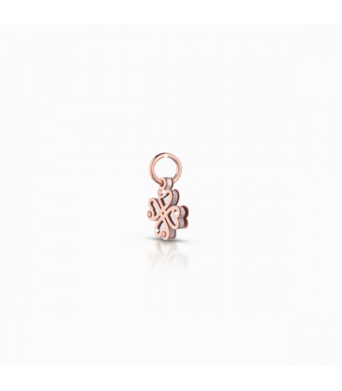 Le Bebé Lock Your Love Charm Quadrifoglio Oro Rosa 9 KT LBB165 Le Bebé Lock Your Love Charm Quadrifoglio Oro Rosa 9 KT LBB165