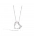 Collana Donna Re Carlo Cuore Diamanti 0,13 ct P58CU368/016