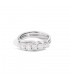 Anello Fedina 5 Diamanti Doppio Filo Isabella Oro Bianco R61MZ001/B070