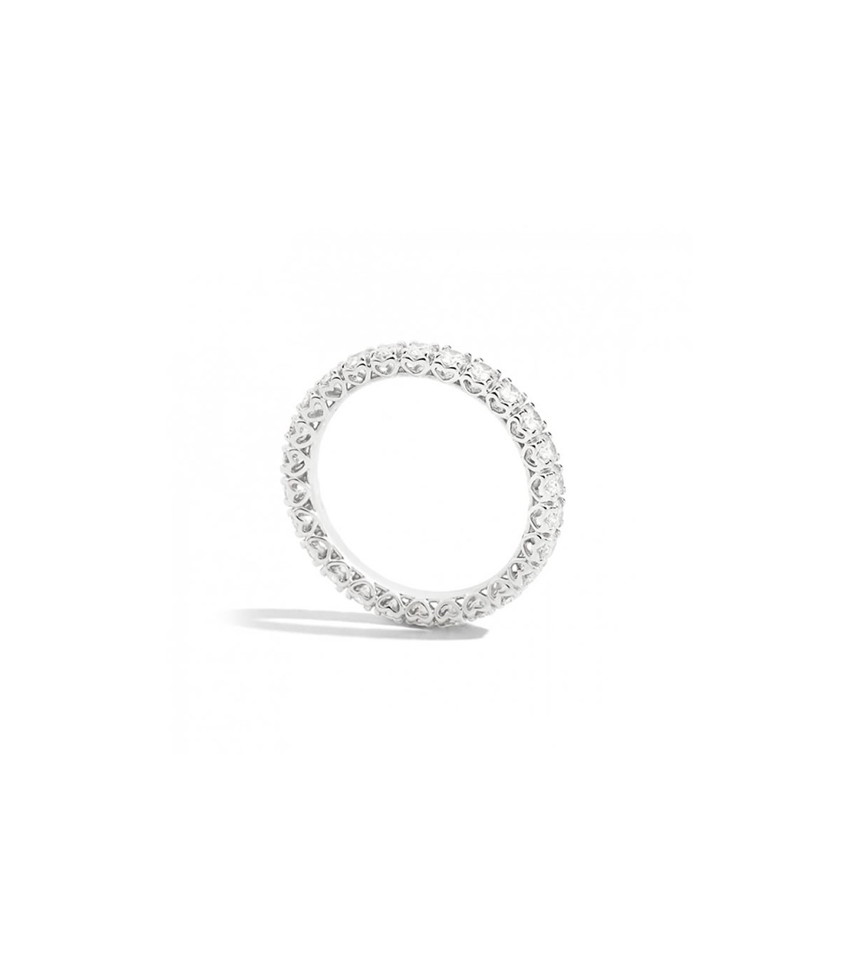 Anello Donna Re Carlo Fedina Girodito Oro Bianco18 kt con Diamanti 2 04 ct F VS R01GD741 MiRaggi