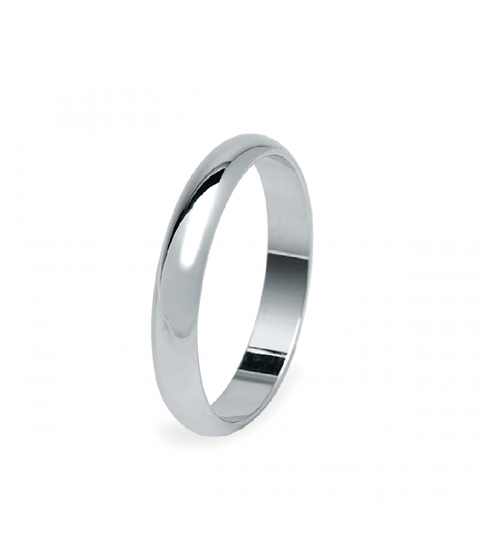 Fede Unoaerre Classica Larga Oro Bianco 4 gr Fede Unoaerre Classica Larga Oro Bianco 4 gr