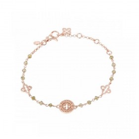 Bracciale Tuum Sette Doni Scientia Argento Rosa Salomite Verde BRDNN09VR0