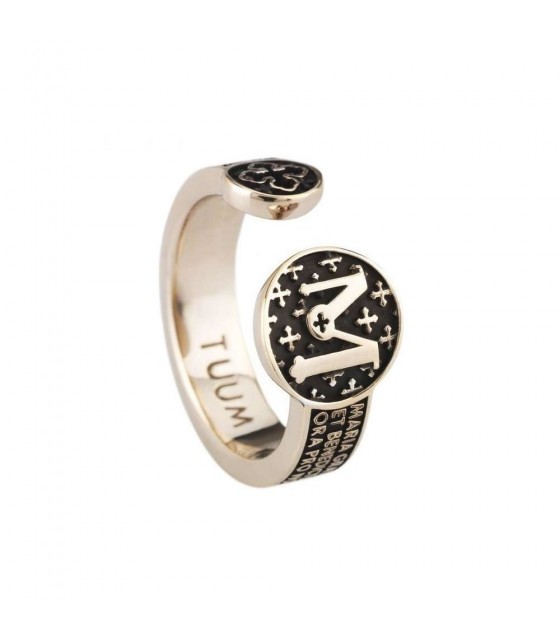 Infinituum Angelo In Rhodium Silver With Black Spinels And Black Diamond main image 1