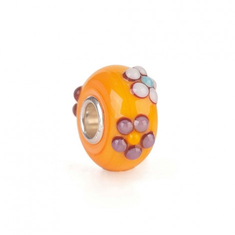 Charm In Vetro Trollbeads Thun Bouquet Arancione - TGLBE-20143