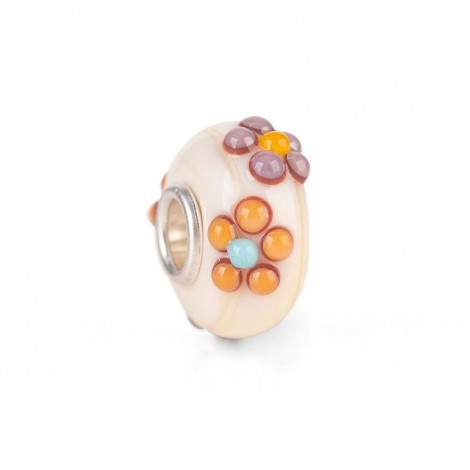 Charm In Vetro Trollbeads Thun Bouquet Bianco - TGLBE-20141