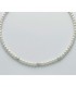 Collana Miluna Filo di Perle Bianche Diametro 6mm e Sfere Sfaccettate Oro Bianco 18Kt PCL4982B