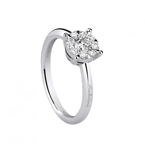 Anello Donna Salvini Solitario Daphne Oro Bianco 18kt  e Diamanti 0,34 ct  20059179