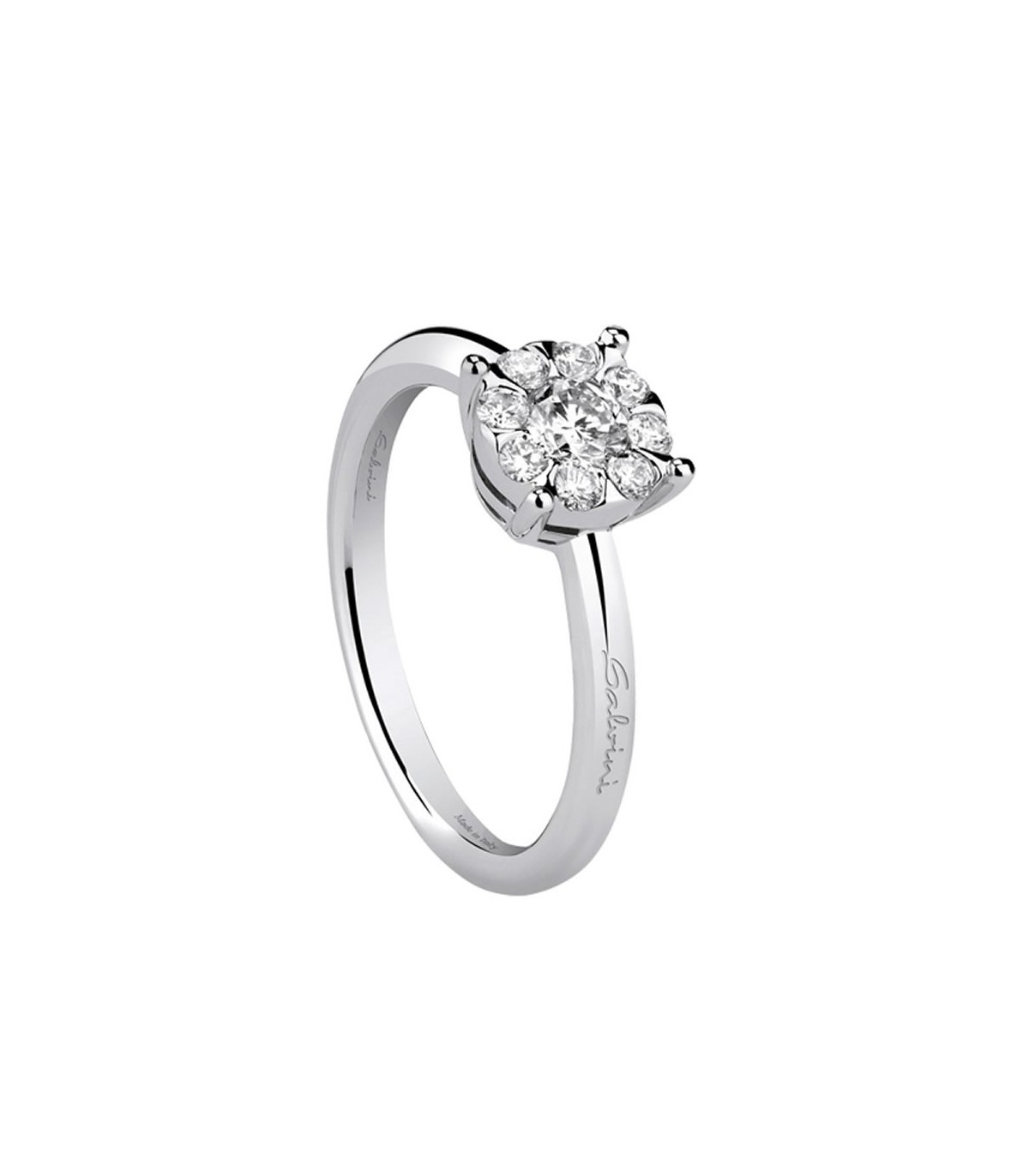 Anello Donna Salvini Solitario Daphne Oro Bianco 18kt e Diamanti 0 34 ct 20059179 MiRaggi
