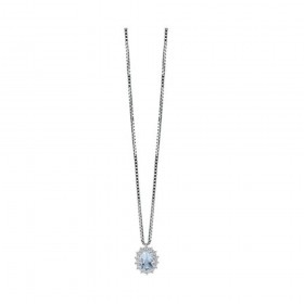 Collana Donna Salvini Acquamarina e Brillanti 0,30 ct 20073671