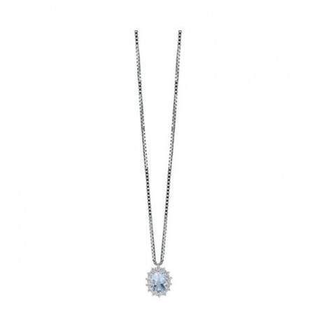 Collana Donna Salvini Acquamarina e Brillanti 0,30 ct 20073671