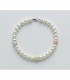 Bracciale Donna Miluna Perle Diametro 5,5mm con 3 Perle In Oro 18kt Satinato PBR2838