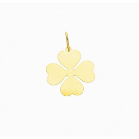 Ciondolo Raggi Quadrifoglio Oro Giallo 9Kt