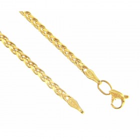 Bracciale Raggi Catena Spiga in Oro Giallo 9kt