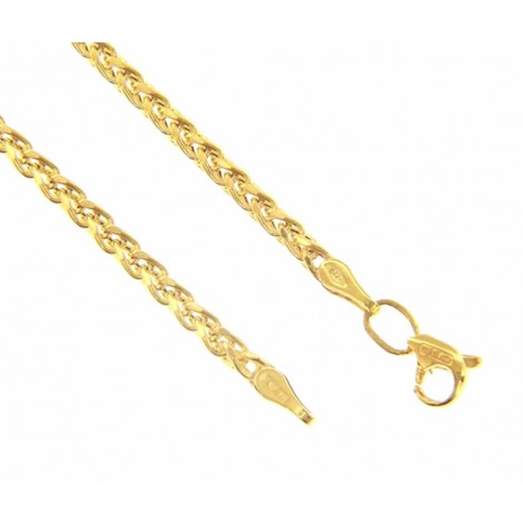 Bracciale Raggi Catena Spiga in Oro Giallo 9kt