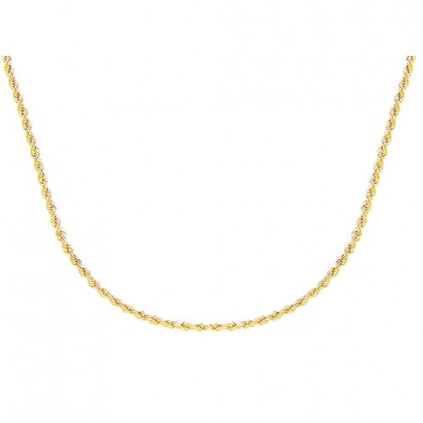 Collana Raggi Catena in Oro Giallo 9k Busco