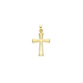 Ciondolo Croce Raggi Chiave Oro Giallo 9Kt